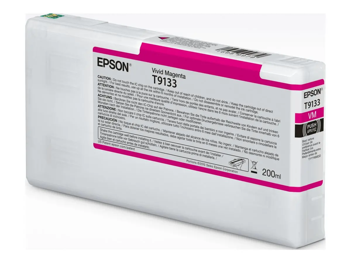 Consumabil, Epson T9133 Vivid Magenta Cartuș de cerneală (200ml) SC-P5000