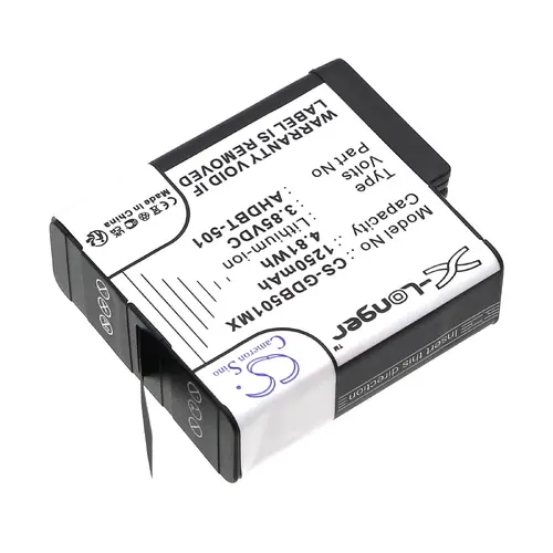 Батерия за камера GOPRO Hero 5; Hero 6; Hero 7; Hero 8   AHDBT-501  3,85V 1250mAh   LIIon Cameron Sino - image 3