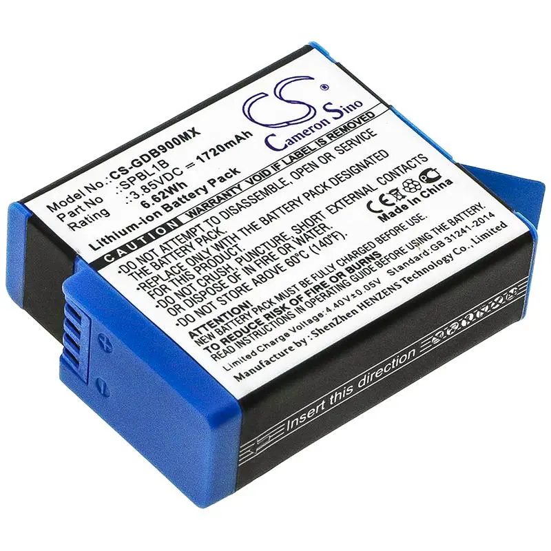 Батерия за камера GO PRO Hero 9; HERO 10; Hero 11; Hero 12 AHDBT-901 3,85V 1720mAh LIIon Cameron Sino