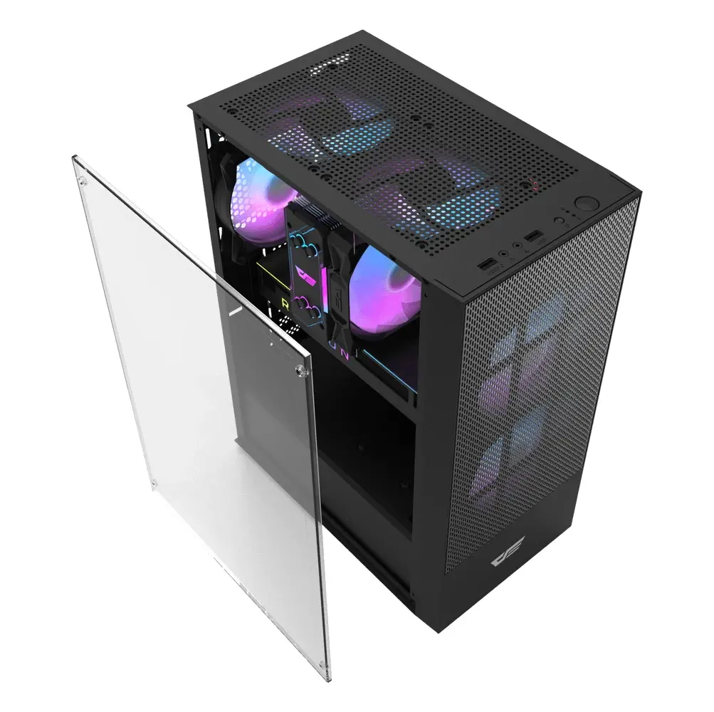 Darkflash кутия Case ATX - A290 Black - 3 x 120 mm RGB fans included - image 2