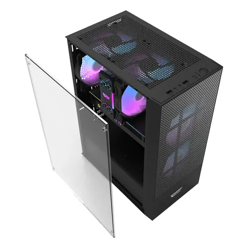 Darkflash carcasă Case ATX - A290 Black - 3 x 120 mm RGB fans included - 3