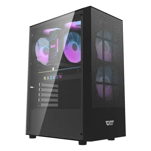 Darkflash κουτί Case ATX - A290 Black - 3 x 120 mm RGB fans included - 1