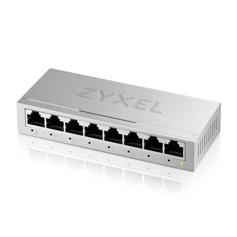 Комутатор, ZyXEL GS-108B V5 8-Port MINI Desktop Gigabit Ethernet Switch - image 1