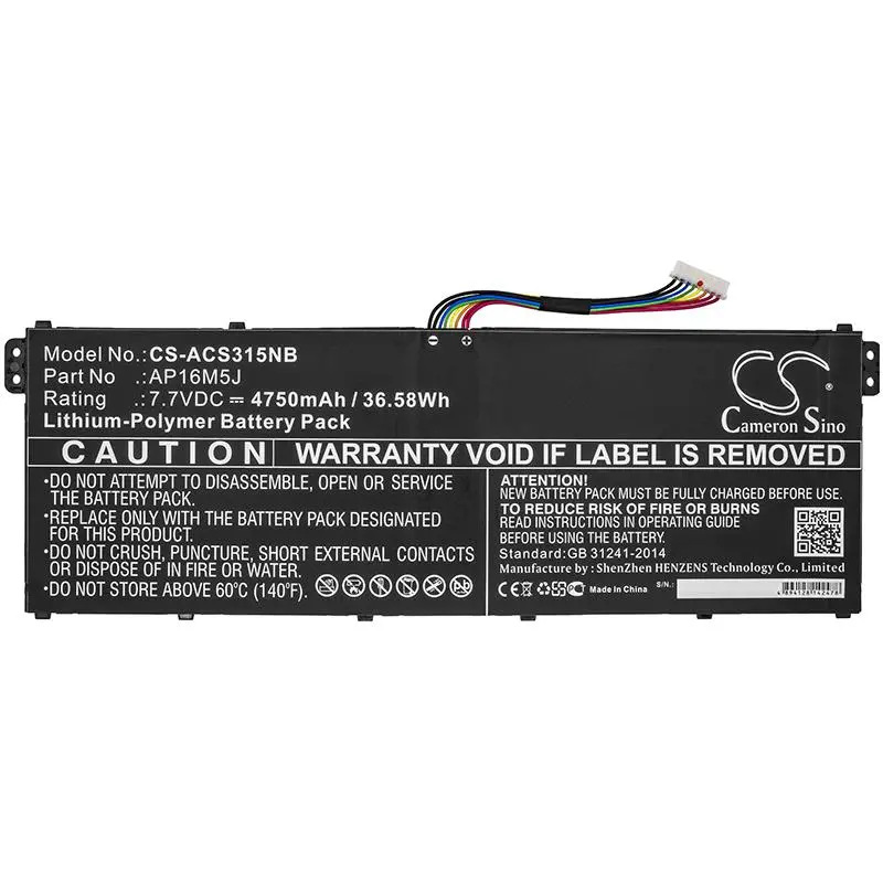 Батерия за лаптоп ACER AP16M5J Aspire 3 A315-21 LIPo 7,7v 4750mA Cameron Sino