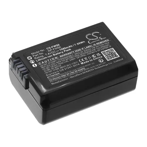 Батерия за фотоапарат и камера Sony NP-FW50  LiIon  7.4V 1080mAh Cameron Sino - image 1