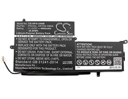 Baterie pentru laptop HP HSTNN-DB6S PK03XL pentru Spectre Pro X360, 11,4V 4900mAh CAMERON SINO - 1