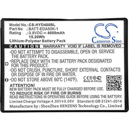 Батерия за баркод скенер Honeywell EDA50 50129589-001 LiPo 3.8V 4000mAh Cameron Sino