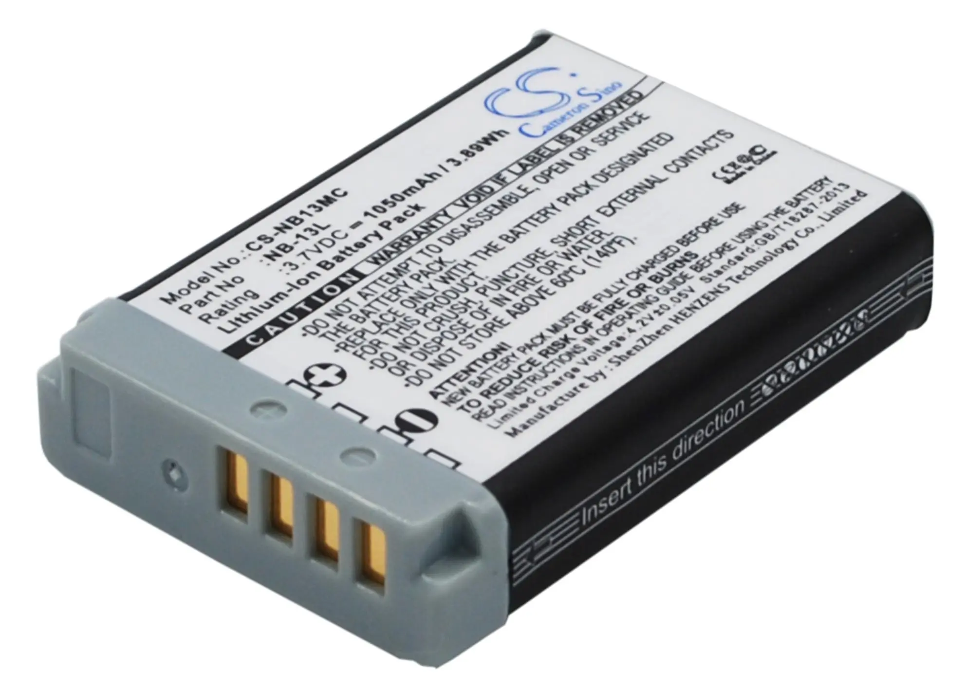 Батерия за фотоапарат / камера CANON NB13MC  NB13L  3,7V 1050 mAh  LiIon Cameron Sino - image 1