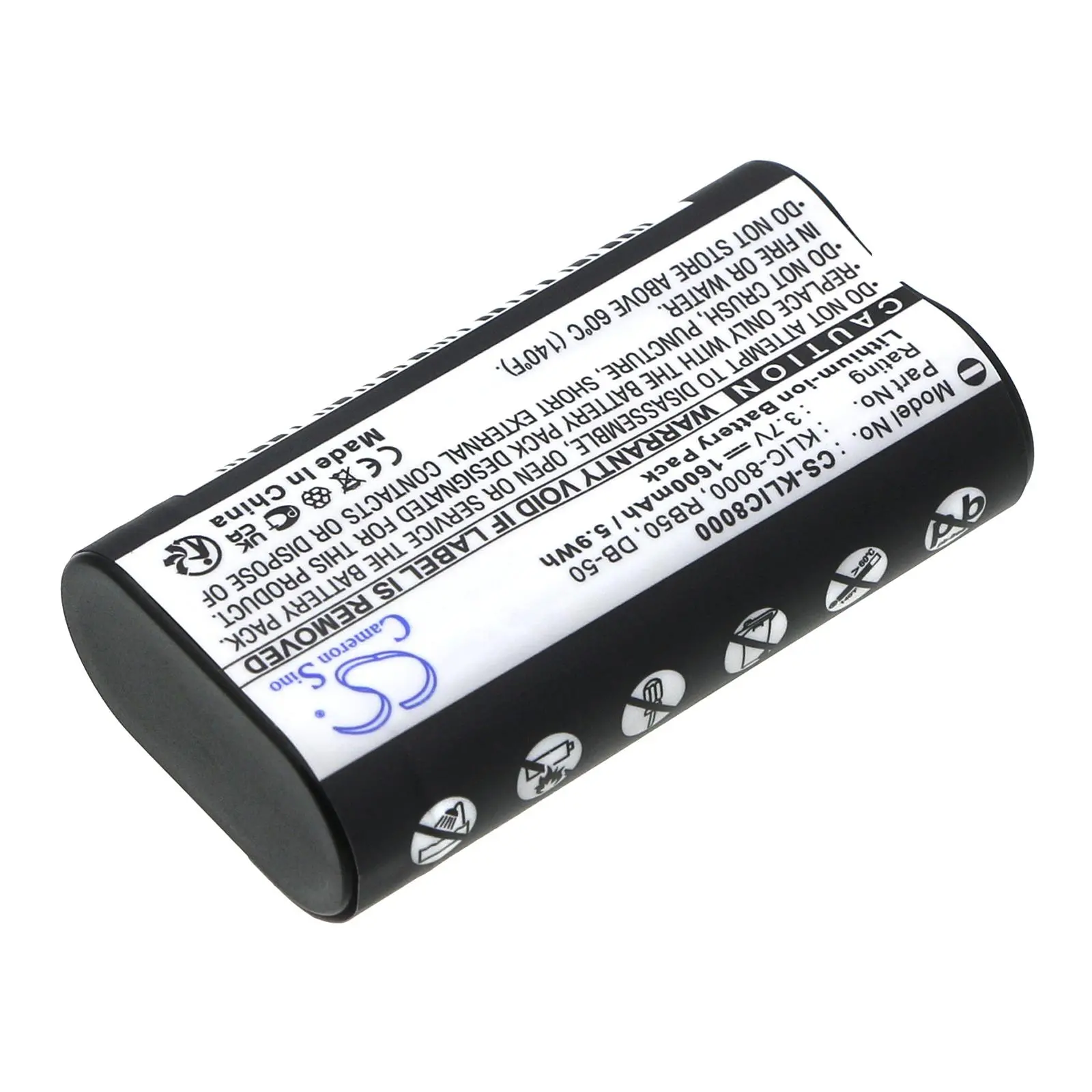 Батерия за фотоапарат KODAK KLIC-8000 LiIon 3.7V 1600mAh Cameron Sino - image 2