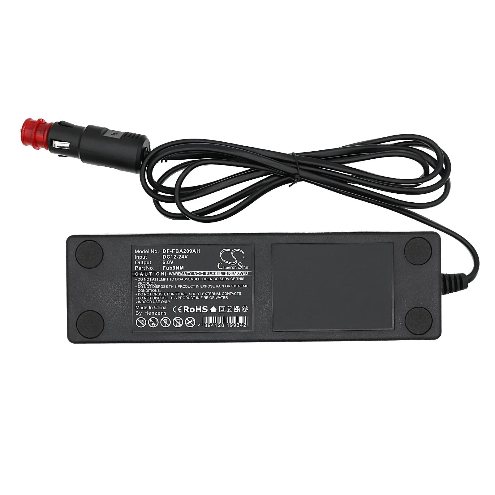 Зарядно за батерия за дистанционно за кран HBC Radiomatic Eco, Micron 4,6 SPECTRUM 1,2 FUB9NM BA209060 NIMH 6V 700mAh DC/DC 12V/24V Cameron Sino - image 2