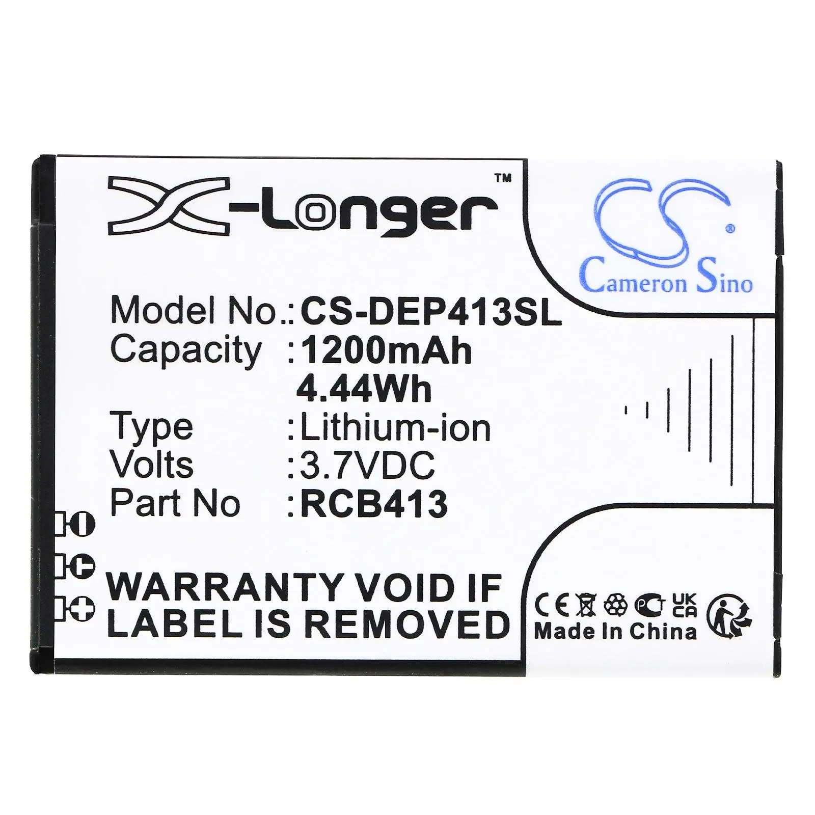Батерия за мобилен телефон DORO Primo 406, Primo 413, Primo 414 RCB01P01 LiIon 3,7V 1200mAh CAMERON SINO - image 2
