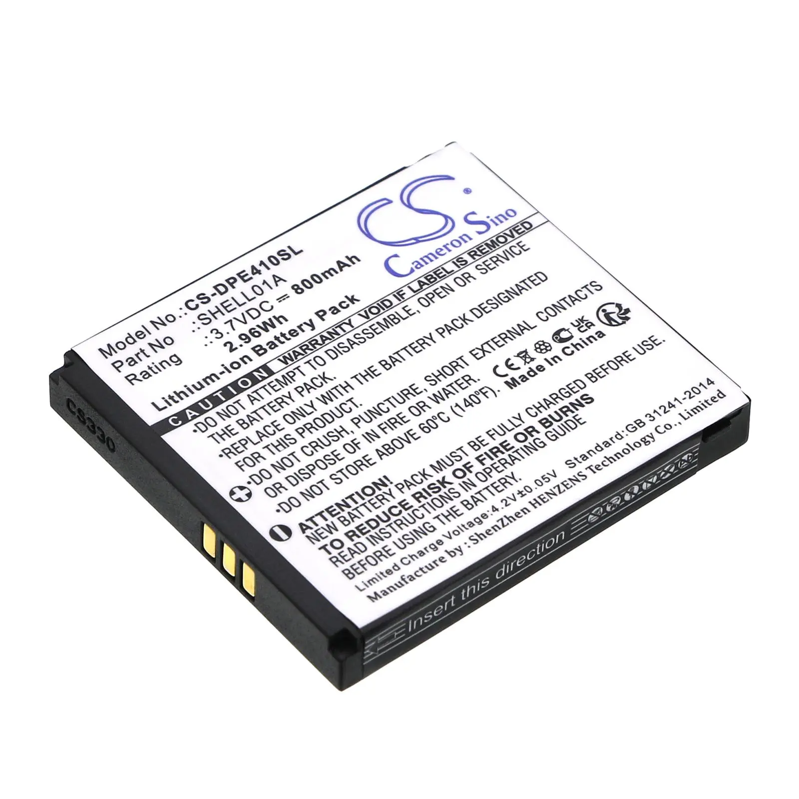 Батерия за мобилен телефон DORO PhoneEasy 409, PhoneEasy 410, PhoneEasy 610 LiIon 3,7V 800mAh CAMERON SINO