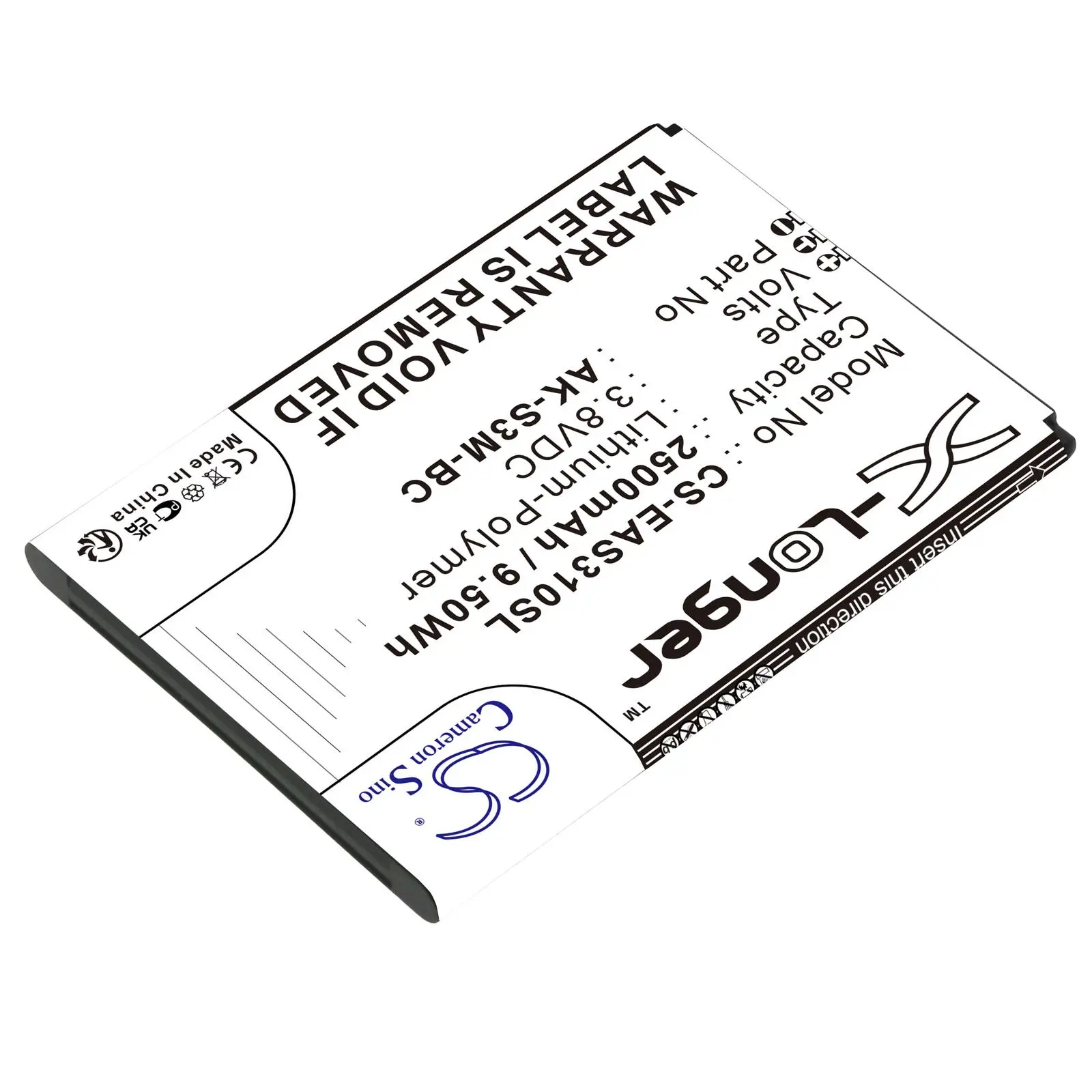 Батерия за мобилен телефон EMPORIA Smart 3 Mini, Smart 4 AK-S3M-BC LiPo 3,8V 2500mAh CAMERON SINO - image 1