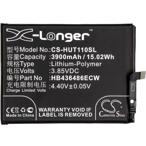 Батерия за мобилен телефон Huawei BLA-AL00, CLT-L04, G10 Plus  HB436486ECW LiPo  3,85V 3900 mA Cameron Sino - image 2