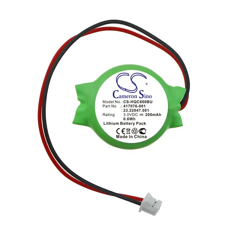 Μπαταρία CMOS Backup, CAMERON SINO CS-HQC600BU, CR2032, 3V 200mAh, λιθίου – συμβατή με φορητούς υπολογιστές HP, Lenovo και Acer - image 2