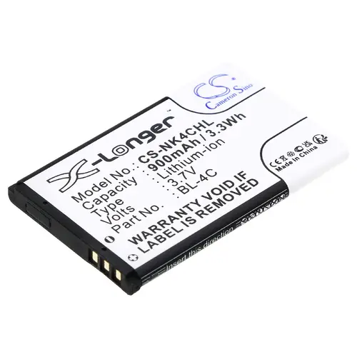 Батерия за мобилен телефон NOKIA 6100, 6200, 107, 108  BL-4C  LiIon 3,7V 900mAh CAMERON SINO