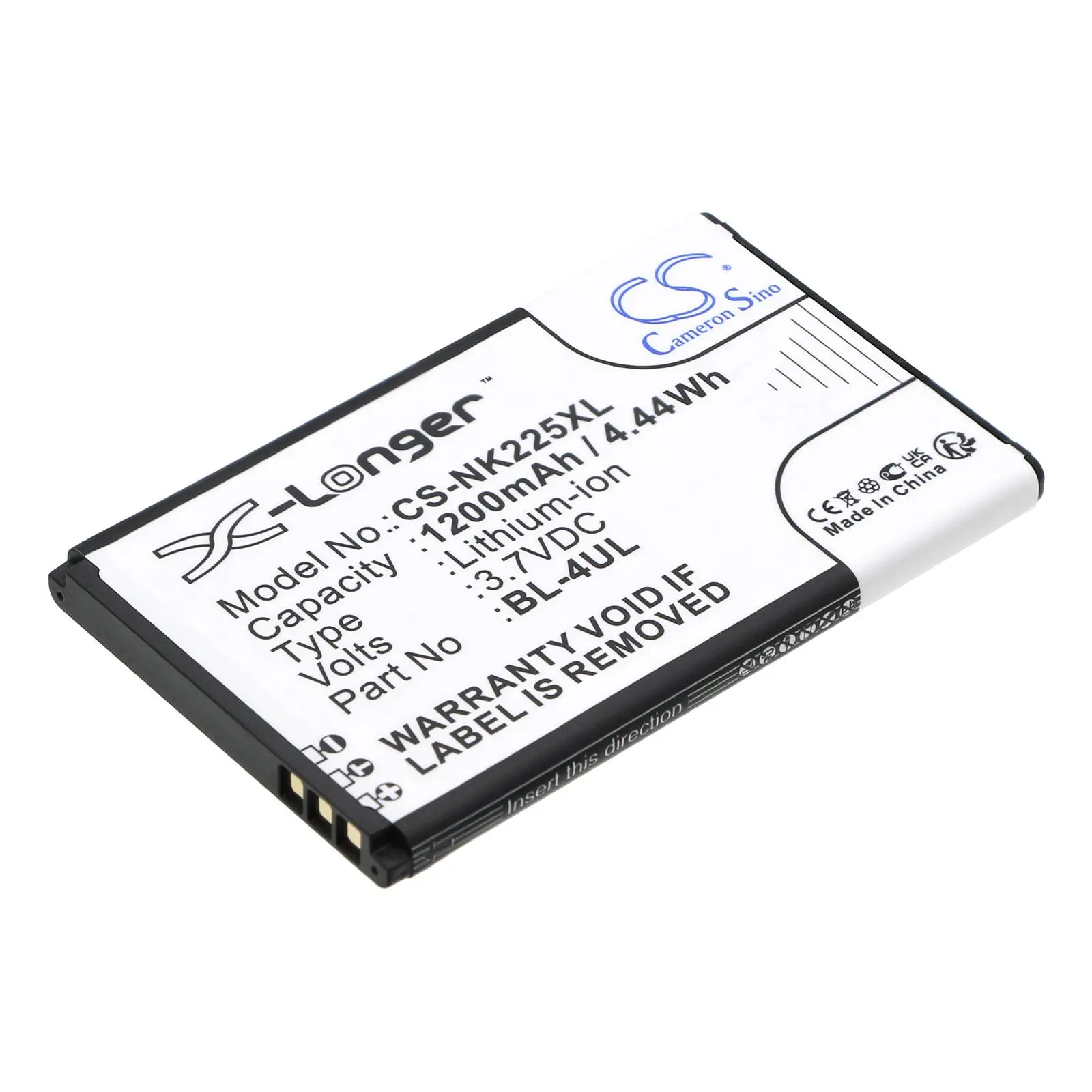 Батерия за телефон NOKIA 3310 , Asha 225, TA1030 BL-4UL / BL-4WL LiIon 3,7V 1200mAh CAMERON SINO