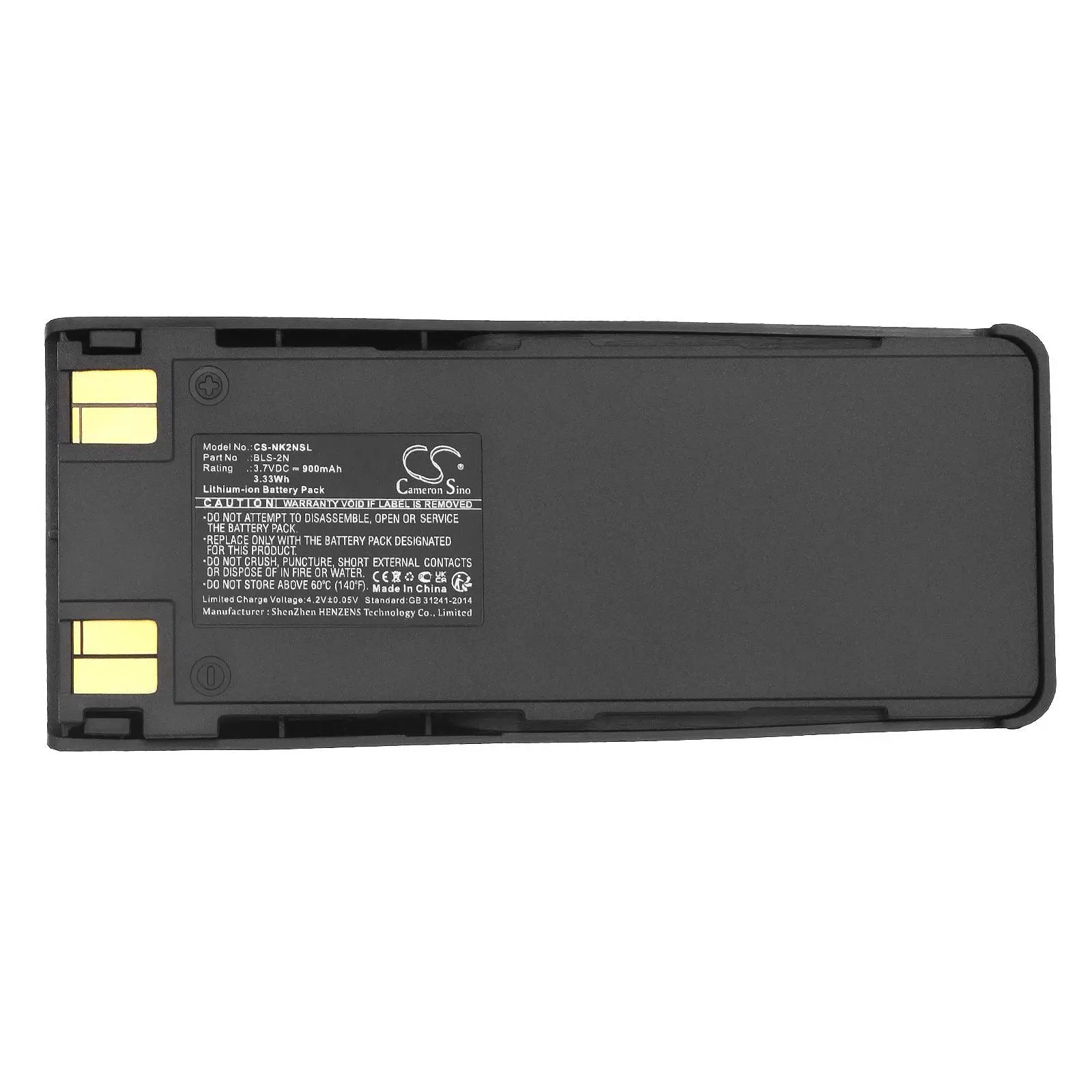 Батерия за мобилен телефон NOKIA 1260, 5110, 6110, 6210, 7100 BLS-2 / BLS-4 LiIon 3,7V 900mAh CAMERON SINO - image 2