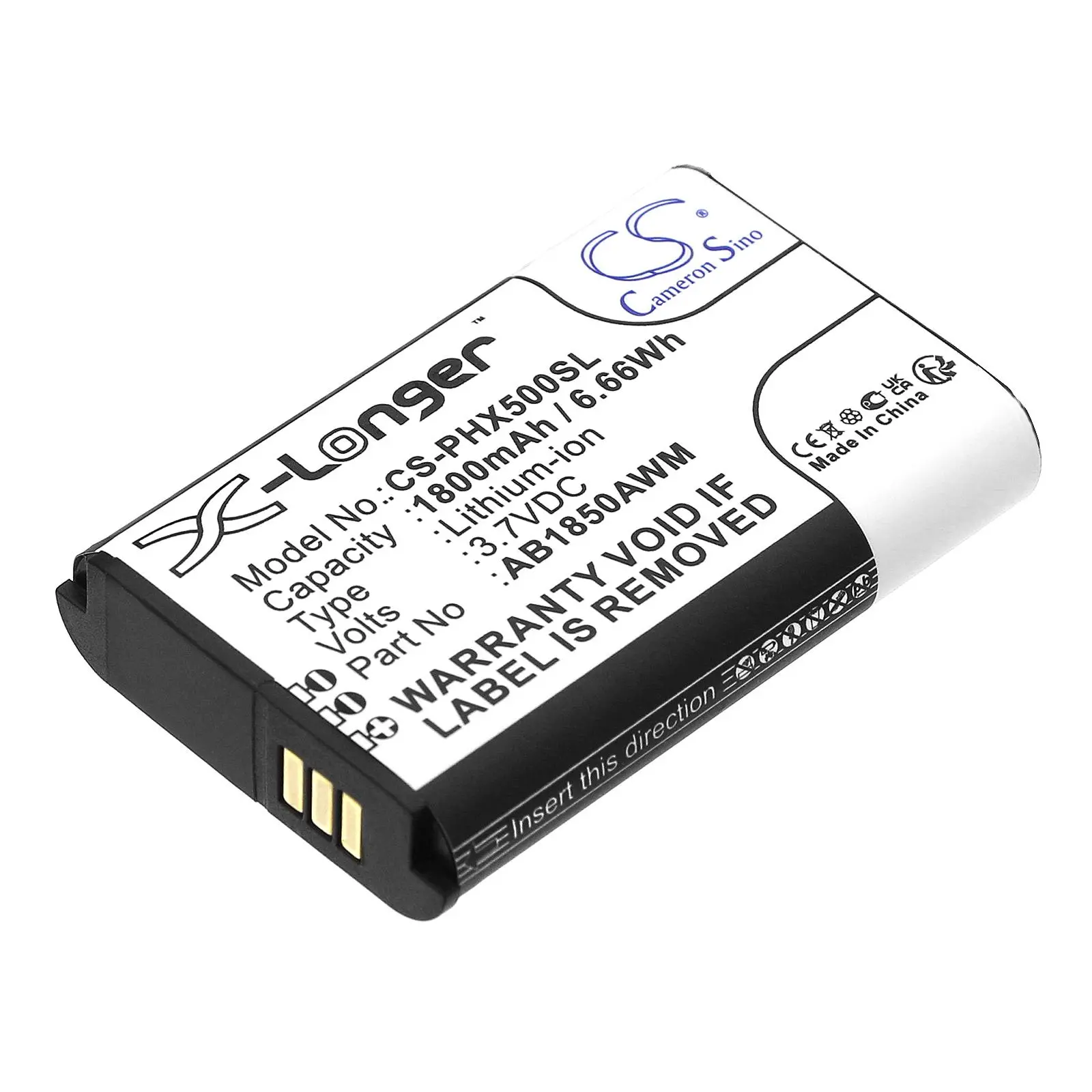 Батерия за мобилен телефон PHILIPS AB1720AWM, AB1790AWM, Xenium 9A9K LiIon 3,7V 1800mAh CAMERON SINO