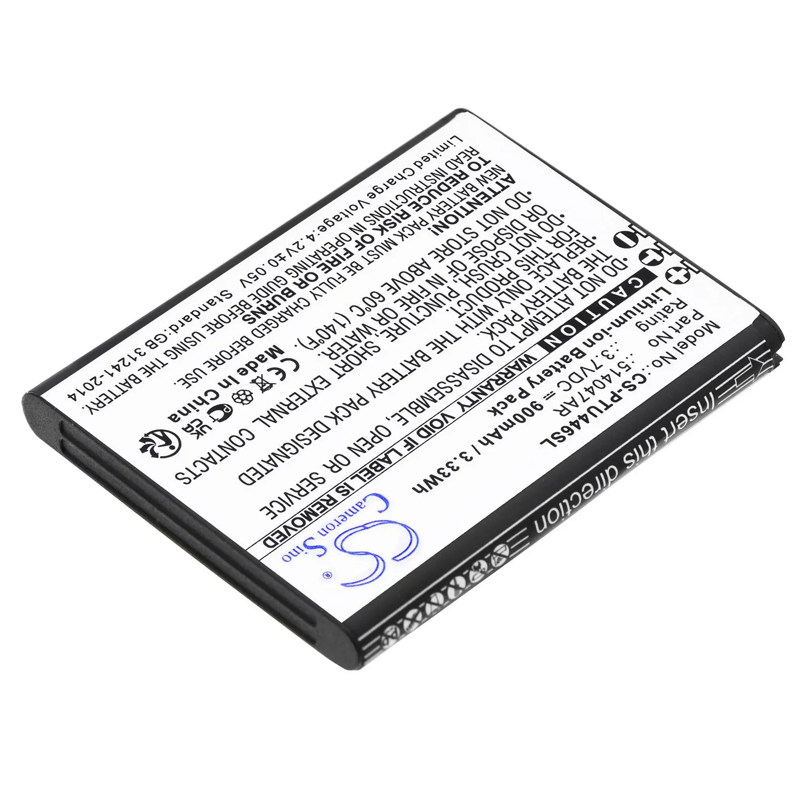 Батерия за мобилен телефон   PANASONIC KX-TU446, KX-TU456, KX-TU466EXBE  LiIon 3,7V 900mAh CAMERON SINO - image 1