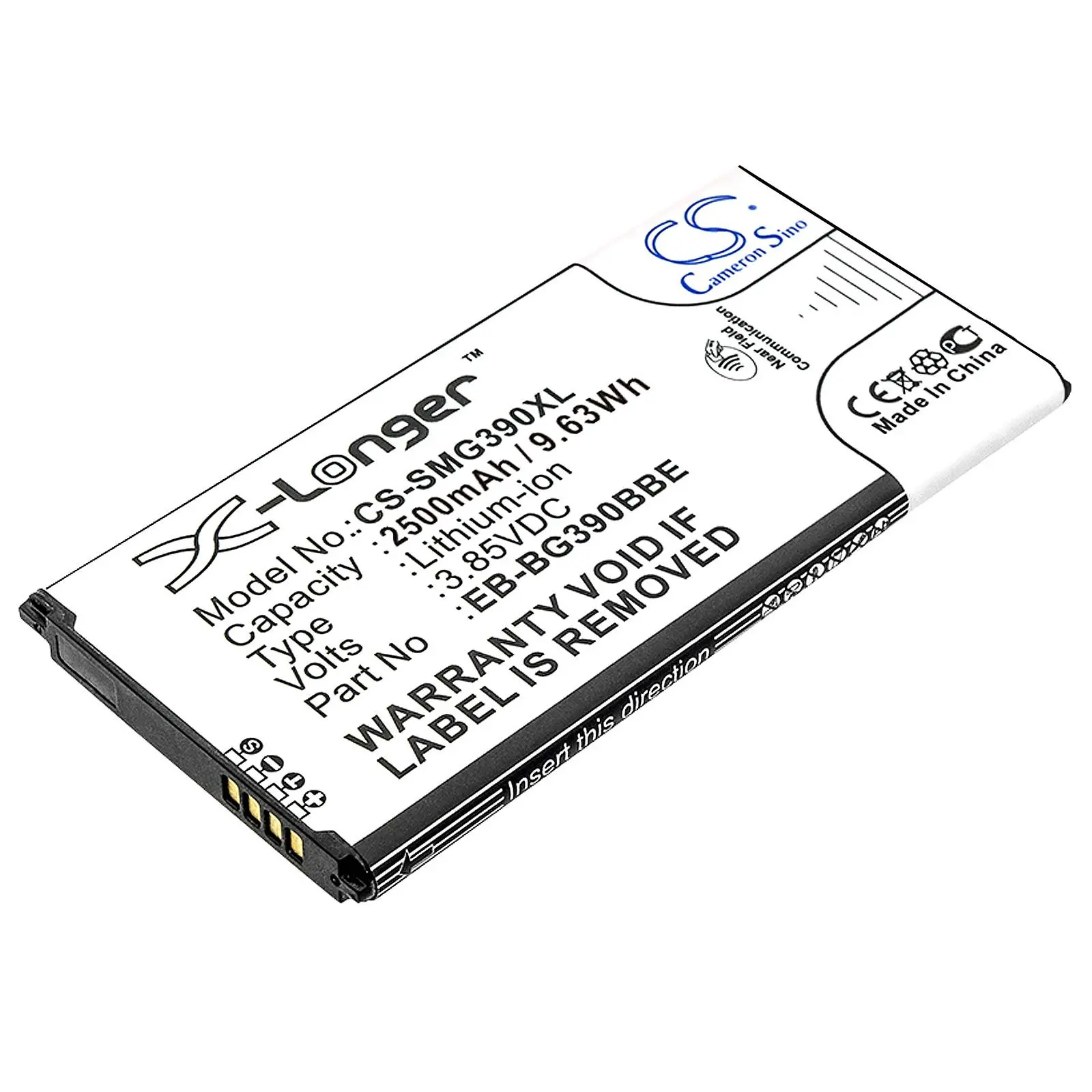 Батерия за мобилен телефон SAMSUNG Galaxy Xcover 4, SM-G390 EB-BG390BBE LiIon 3,85V 2500mAh CAMERON SINO