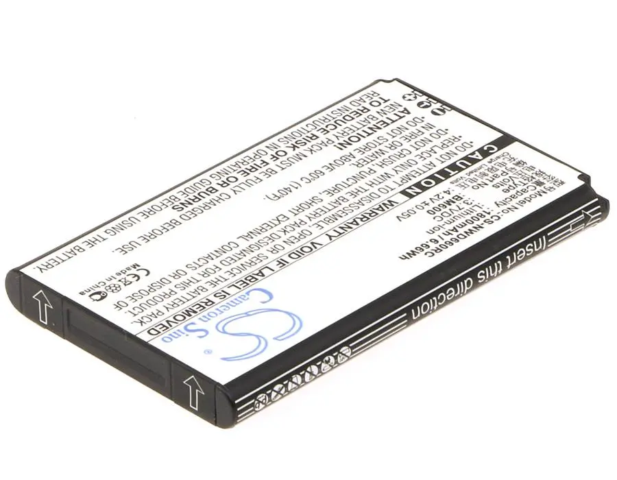 Батерия  за рутер хотспот  ZTE NUBIA WD660 6BT-R600A-0006 / BM600 / ZYXEL  3,7V  1800mAh CAMERON SINO - image 1