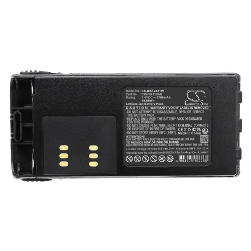 Μπαταρία για πομποδέκτη Motorola GP1280 GP140 GP240 HMNN4151 LiIon 7,4V 2700mA Cameron Sino - 2
