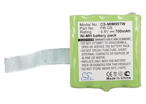 Μπαταρία για πομποδέκτη MIDLAND 456R, G6, G8 PB-G8 NIMH 4,8V 700mA Cameron Sino - 2