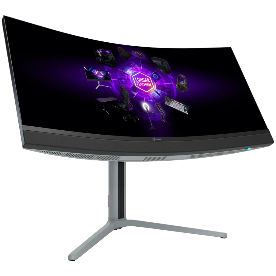 LORGAR 34MP1, UWQHD MiniLED Gaming Monitor Pro, 34'' (3440*1440) VA curved monitor, black/milky grey - image 9