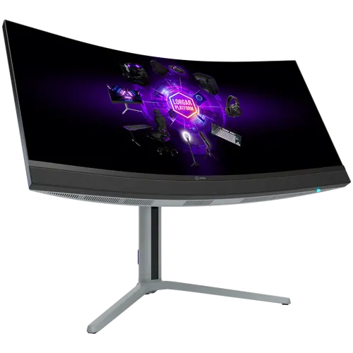LORGAR 34MP1, UWQHD MiniLED Gaming Monitor Pro, 34'' (3440*1440) VA curved monitor, black/milky grey - image 9
