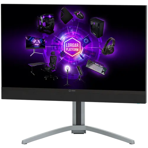 LORGAR 27MP1, UHD MiniLED Gaming Monitor Pro, 27'' (3840*2160) fast IPS flat monitor, black/milky grey - image 2