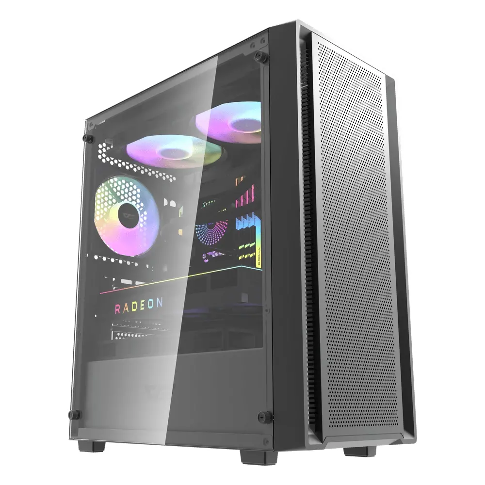 Darkflash carcasă ATX - DK353 Negru - 4 ventilatoare incluse