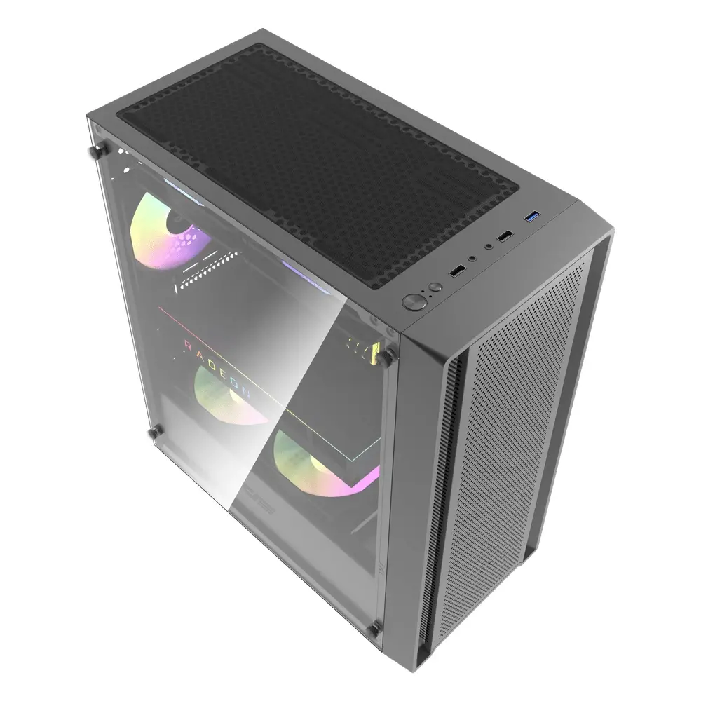 Darkflash carcasă ATX - DK353 Negru - 4 ventilatoare incluse - image 2