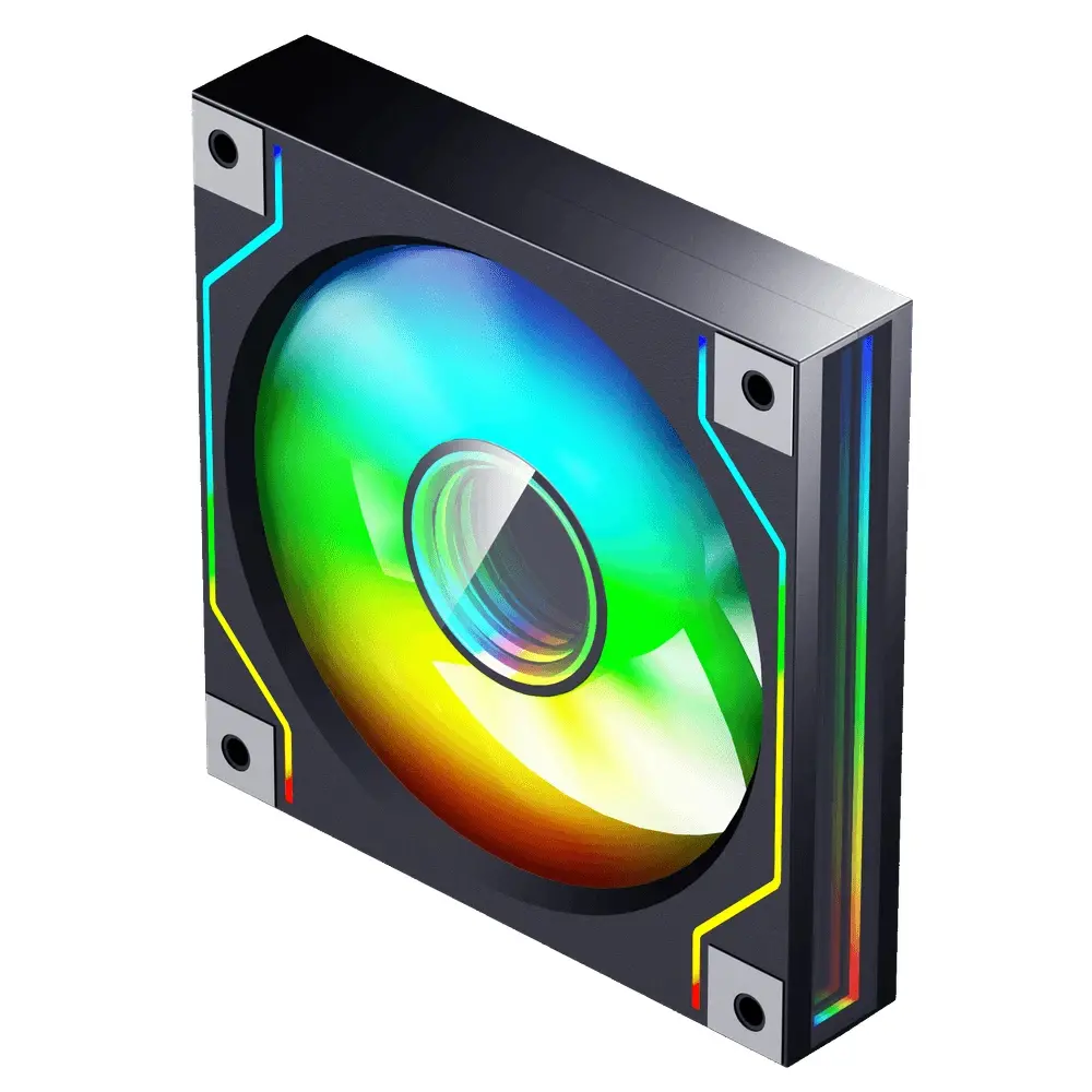 Darkflash ventilator Fan 120mm DM20 A-RGB Negru - Infinity Mirror - image 2