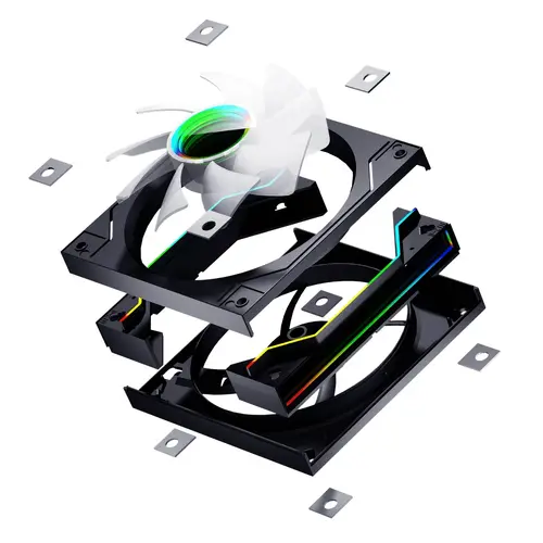 Darkflash ventilator Fan 120mm DM20 A-RGB Negru - Infinity Mirror - 4