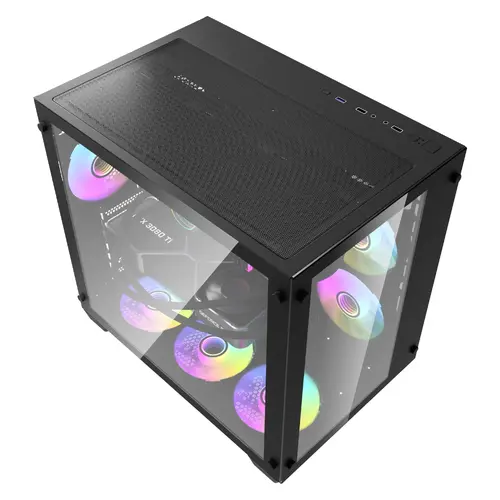 Aigo кутия Case ATX - C285 Black - image 4