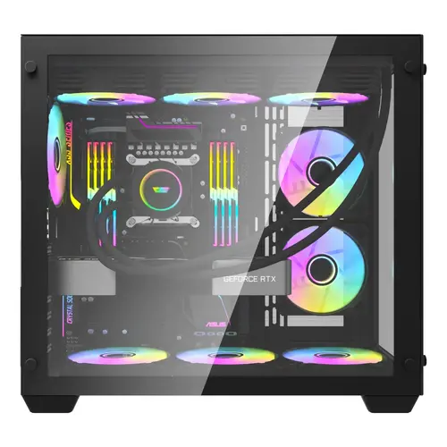Aigo кутия Case ATX - C285 Black - image 5
