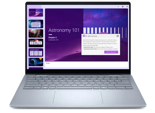 Лаптоп, Dell 14 Plus 2-in-1 DB04250, Intel Ultra 7 256V (47 TOPS NPU, 8 cores, up to 4.8 GHz), 14" 16:10 FHD+(1920x1200) Touch 300nits WVA AG, 16GB, LPDDR5X, 8533MT/s (onboard), 512GB M.2 SSD PCIe, Intel Arc, FHD RGB and Mic, Wi-Fi 7, FPR, Backlit Kb, Win 11 Pro - image 1