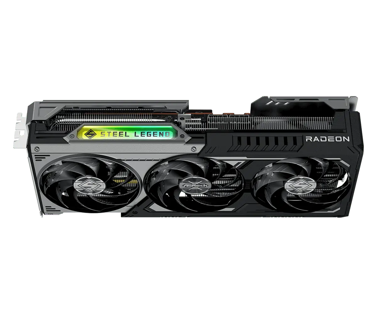 Видео карта ASRock RADEON RX 9070 XT STEEL LEGEND DARK 16GB GDDR6 - image 2