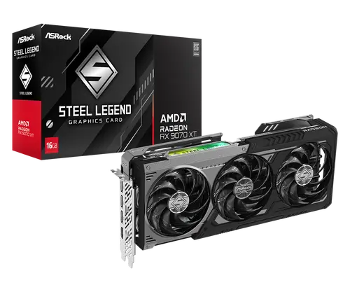 Видео карта ASRock RADEON RX 9070 XT STEEL LEGEND DARK 16GB GDDR6 - image 4