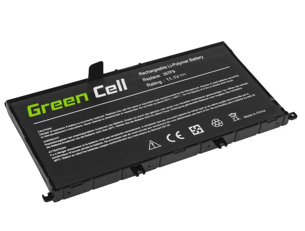 Батерия за лаптоп GREEN CELL, Dell Inspiron 15 5576 5577 7557 7559 7566 7567 357F9 11.1V 4200mAh - image 1