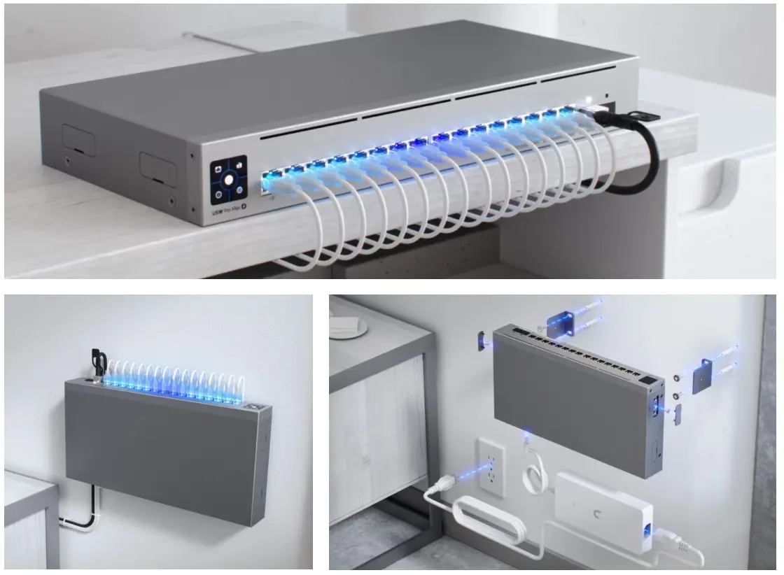 Комутатор Ubiquiti USW-Pro-Max-16-PoE,4x2.5Gb POE++, 12xGb PoE+,2x10G SFP+ - image 2