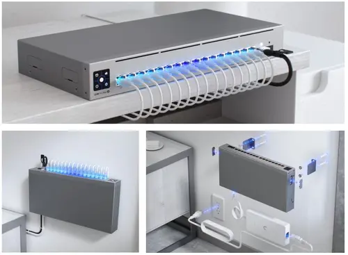 Switch Ubiquiti USW-Pro-Max-16-PoE, 4x2.5Gb POE++, 12xGb PoE+, 2x10G SFP+ - 3
