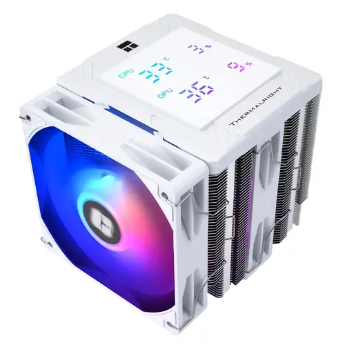 Thermalright cooler procesor CPU Cooler Peerless Assassin 120 Digital A-RGB Alb - Dual-Tower - LGA1851/AM5 - 3