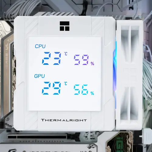 Thermalright ψύκτρα επεξεργαστή CPU Cooler Peerless Assassin 120 Digital A-RGB Λευκό - Dual-Tower - LGA1851/AM5 - 6