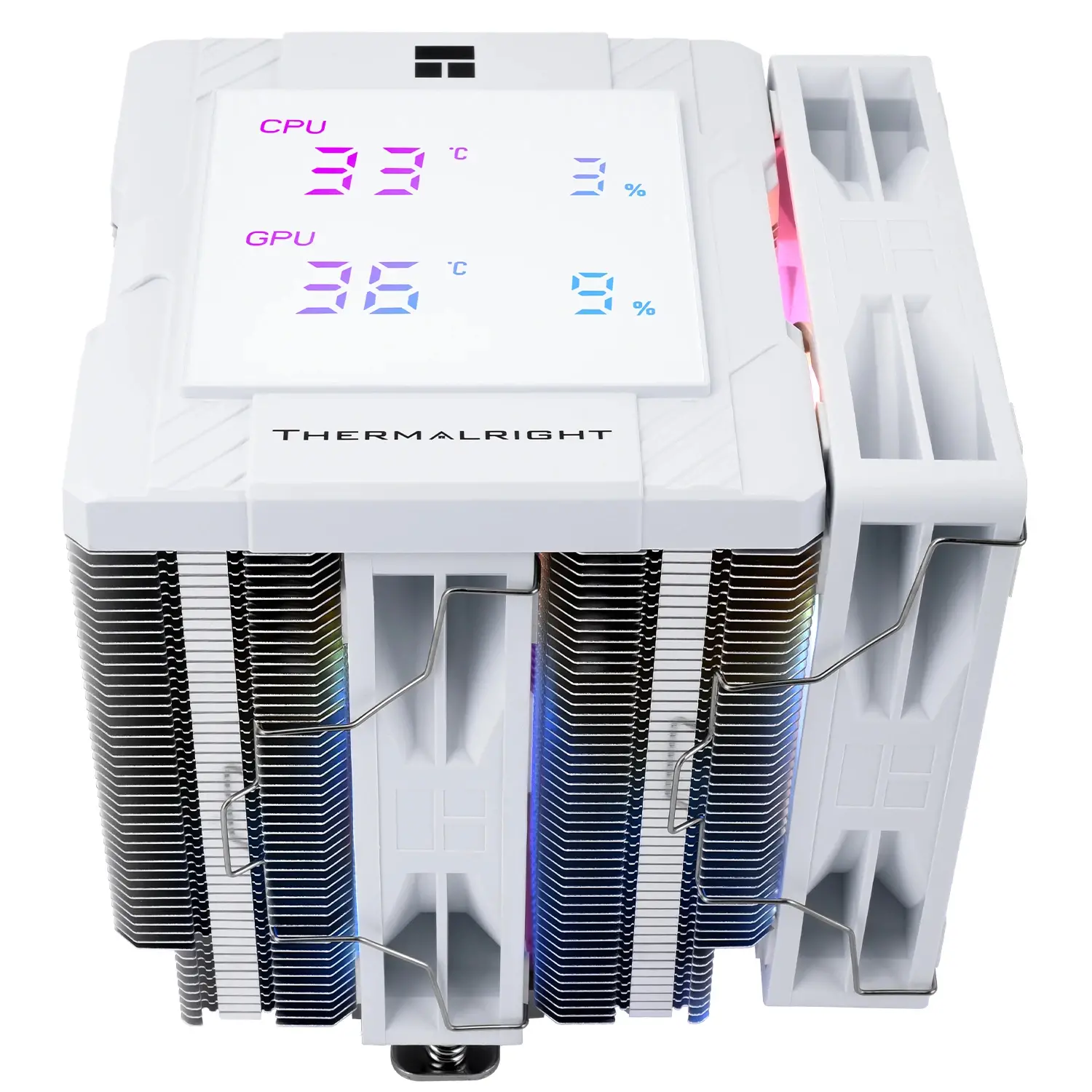 Thermalright cooler procesor CPU Cooler Peerless Assassin 120 Digital A-RGB Alb - Dual-Tower - LGA1851/AM5 - image 7