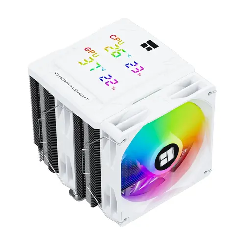 Thermalright ψύκτρα επεξεργαστή CPU Cooler Peerless Assassin 120 Digital A-RGB Λευκό - Dual-Tower - LGA1851/AM5 - 1