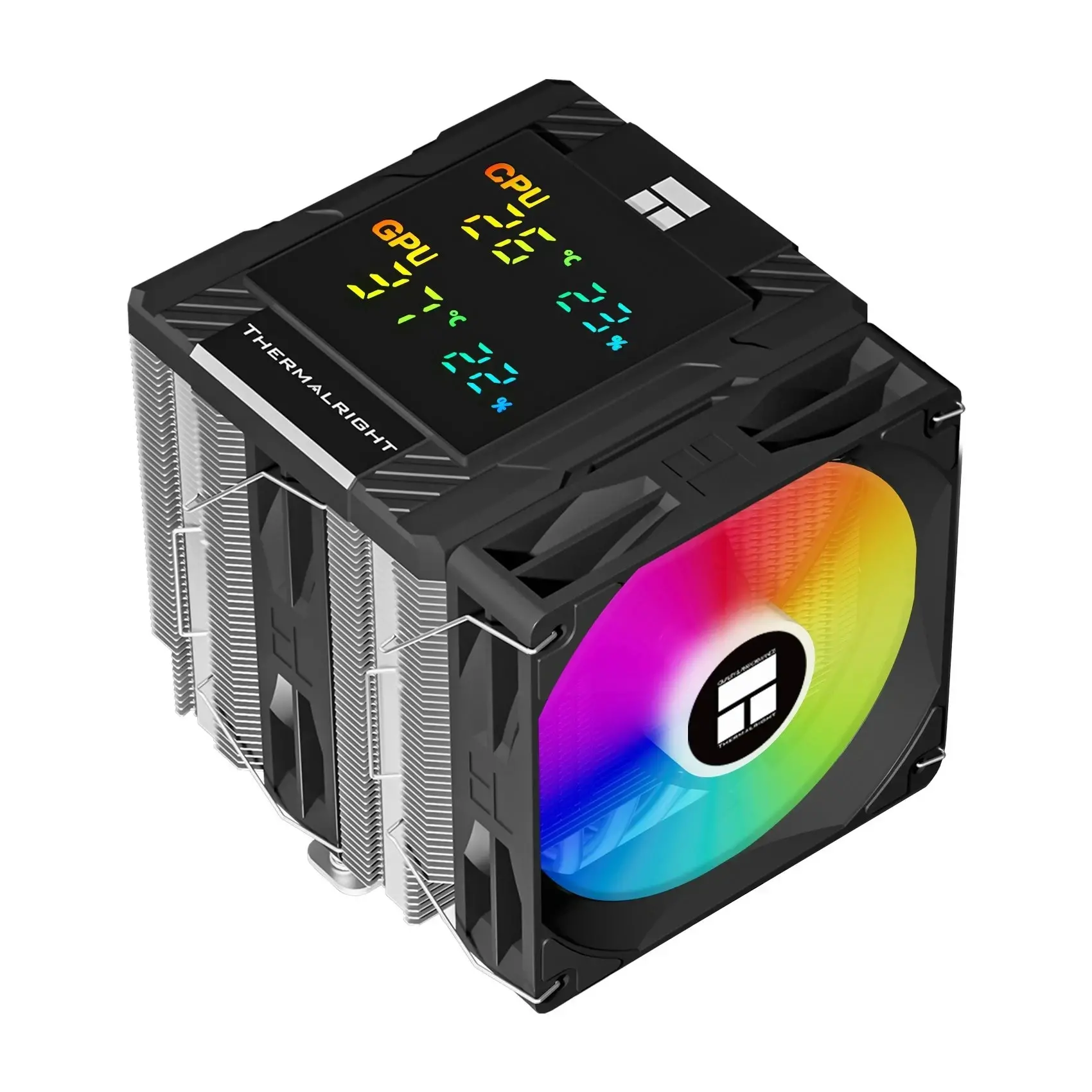 Thermalright ψύκτρα επεξεργαστή CPU Cooler Peerless Assassin 120 Digital A-RGB Μαύρο - Dual-Tower - LGA1851/AM5