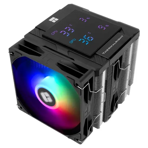 Thermalright cooler procesor CPU Cooler Peerless Assassin 120 Digital A-RGB Negru - Dual-Tower - LGA1851/AM5 - 3