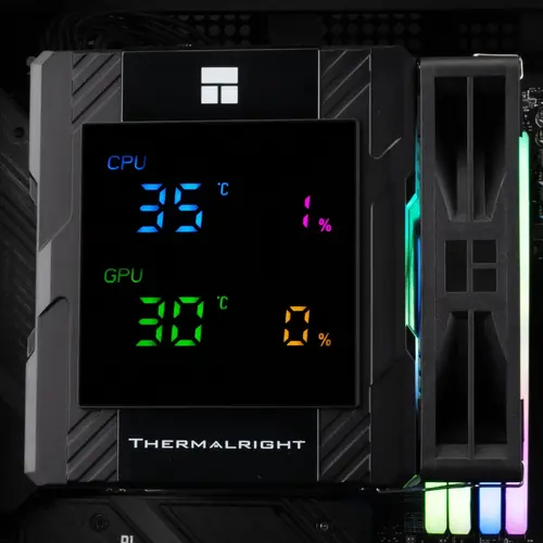 Thermalright ψύκτρα επεξεργαστή CPU Cooler Peerless Assassin 120 Digital A-RGB Μαύρο - Dual-Tower - LGA1851/AM5 - 6